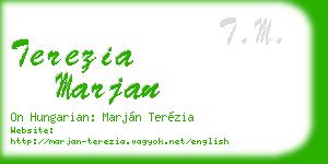 terezia marjan business card